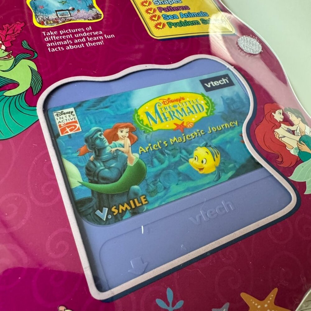 V.Smile NEW Disney Princess Little Mermaid Vtech Smartridge Majestic Journey - Picture 4 of 5